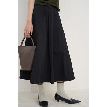 NOTHINGNOWHERE 24SS Hiroshima moissanite free Tsukiji white sail soft light pleated pleated skirt