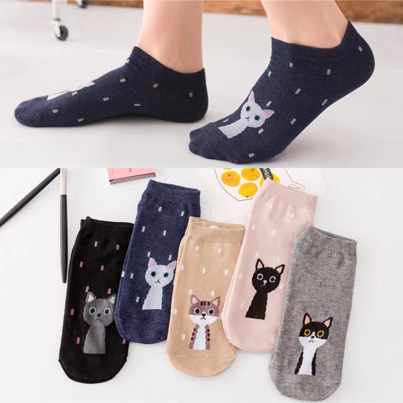 短袜袜女韩国新款动物直板袜子蜡笔小新个性船袜防滑吸汗纯棉女袜,淘宝优惠券,粉丝福利购,淘宝优惠卷