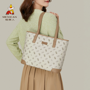 稻草人女包 时尚百搭 单肩手提腋下托特包