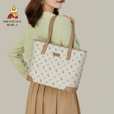 稻草人女包 时尚百搭 单肩手提腋下托特包