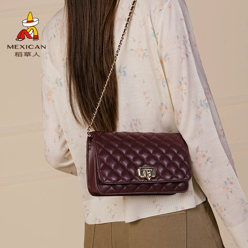 Летняя кожаная сумка на одно плечо, небольшая сумка, в стиле Шанель, из натуральной кожи