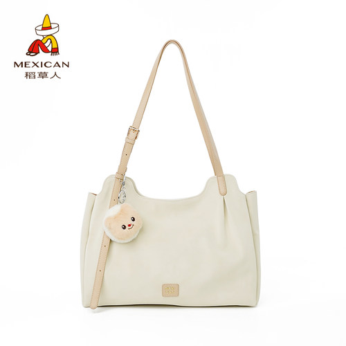 稻草人包包女2026新款大容量腋下包通勤托特包百搭单肩斜挎包正品 - 图0