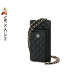 Сумка через плечо, модный бумажник, сумка на одно плечо, коллекция 2022, из натуральной кожи, на цепочке