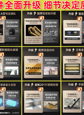 【出口品质】阶梯冷藏冷冻展示柜