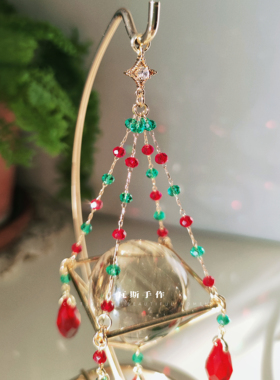 圣诞礼物水晶球底座装饰摆件