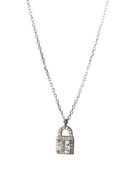 高级闪钻锁链2024气质项链设计