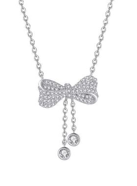 蝴蝶结日韩蝴蝶结满钻链小众项链