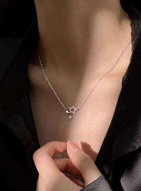 颈链秋冬锆石批发链五角星新款