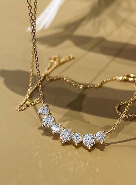 设计感女款链小众项链锆石锁骨