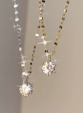 锁骨奢小众钻女轻新款饰品2023