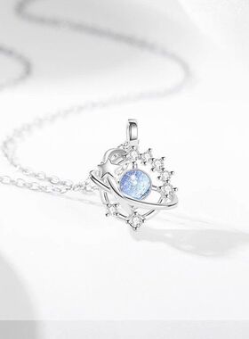 锁骨宇宙高级设计感星球项链气质