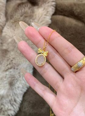 项链新款在逃公主色小磨砂玉髓