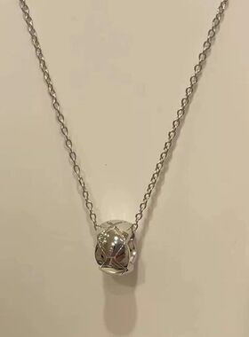 链锁骨菱形经典轻奢项链纹菱格精致coco