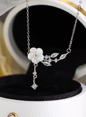梅花项链时尚月女气质韩版甜美
