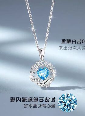 吊坠ins链小众欧美项链设计锆石