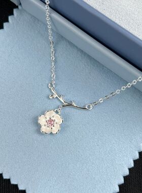 甜美项链樱花轻奢感时尚个性链