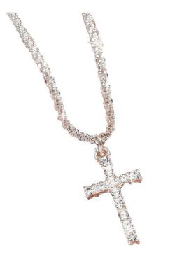 闪亮流行链条项链外贸跨境十字架