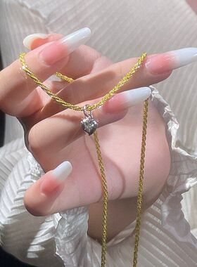 链韩版女轻奢波光粼粼通勤爱心