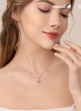 女款女轻项链送锁骨Hellokitty