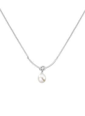 交织仿链珍珠项链毛衣链旭日女轻