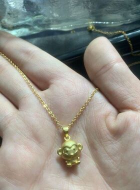 吊坠实心褪色项链爱萌色可生肖