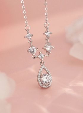 女友甜美999高级感项链锆石清新