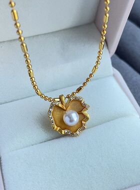 花瓣项链时尚仿女轻奢高级感链