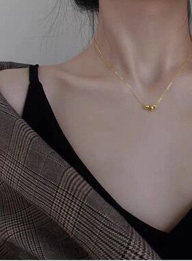 黄金豆简约年2023设计新款女项链