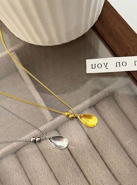 吊坠设计感项链女轻代发水滴奢小