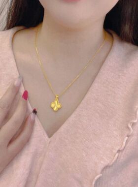 饰品锁骨不项链链新中式铜掉色