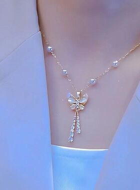 钢钛珍珠爆款蝴蝶设计抖音高级