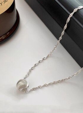 简约锁骨网红颈链拉丝百搭项链