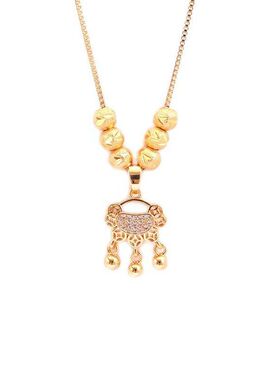 轻奢平安高级感幸运锁项链锁骨