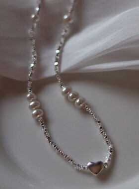 圈小众风设计珠素颈链简约ins百搭小米冷淡艾瑞雅高级感配饰项链