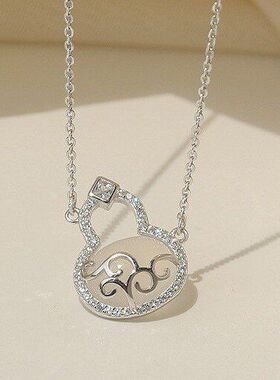 葫芦新款百搭项链水波纹直播链