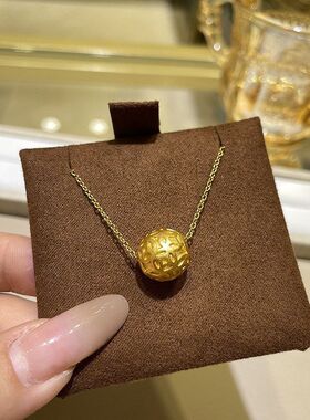 饰品新中式复古链绣球项链古风