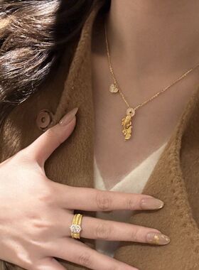 项链新中式过节鲤鱼年百搭拉丝