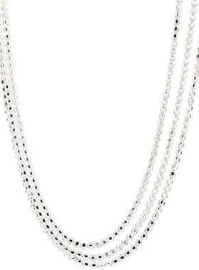 层叠戴链十字珠子批发简约锁骨