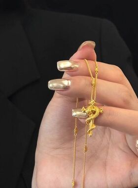 项链新中式个性生肖单坠蛇百搭