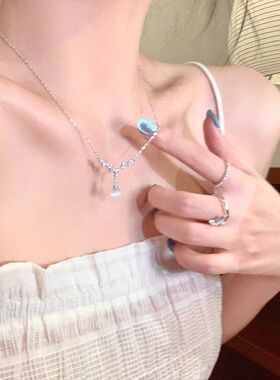 感锆石清冷轻奢小众高级感链夏日