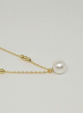 无暇吊坠项坠强光简约项链可气质