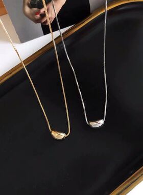 ins相思豆项链时尚锁骨新款豆年金豆2023气质百搭简约精致链小众