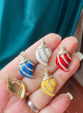 S80 欧美流行海洋生物 海豚 海螺 海星 海马 海螺 乌龟小挂件吊饰