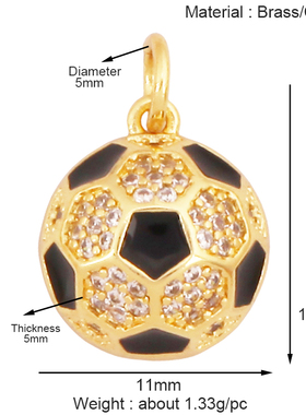 K75 DIY饰品配件运动 举重 哑铃 曲棍球 棒球 足球 网球 手链挂件