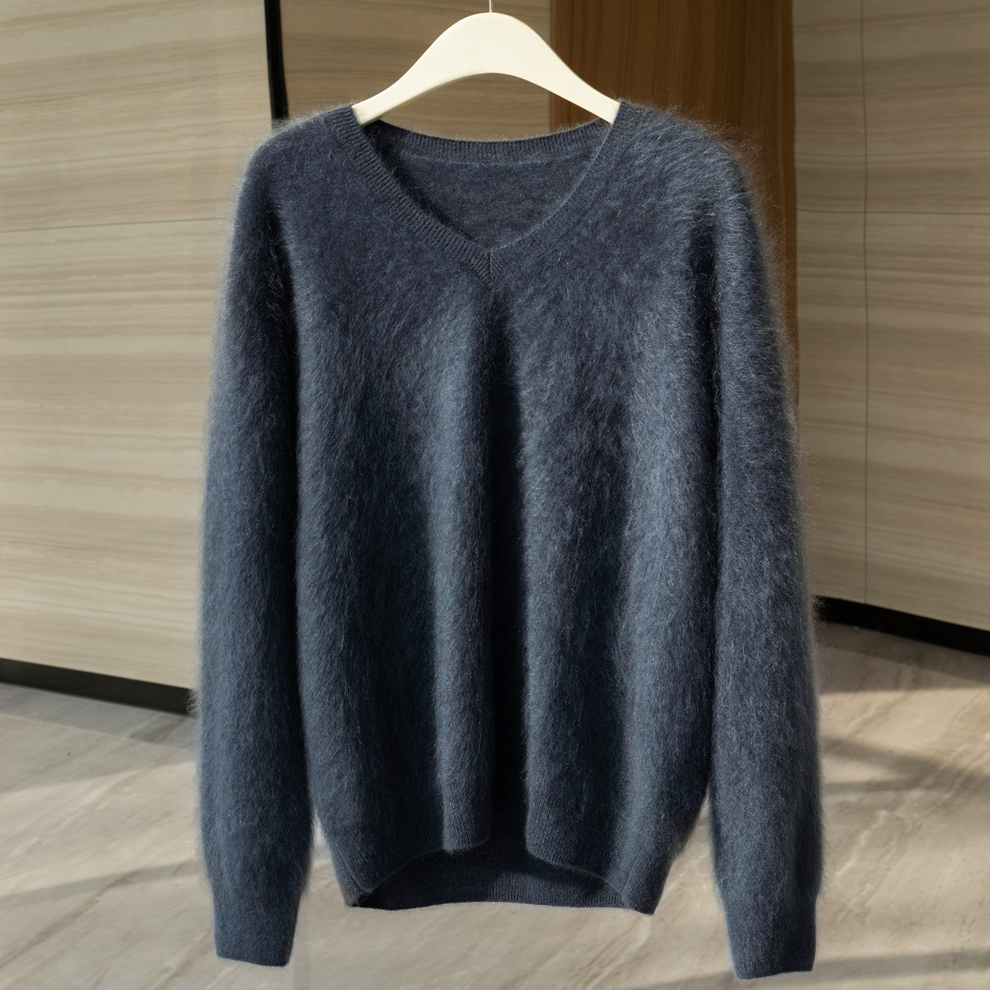 秋冬基础款V领拉绒羊绒衫女100%山羊绒针织打底衫长袖保暖毛衣,淘宝优惠券,粉丝福利购,淘宝优惠卷