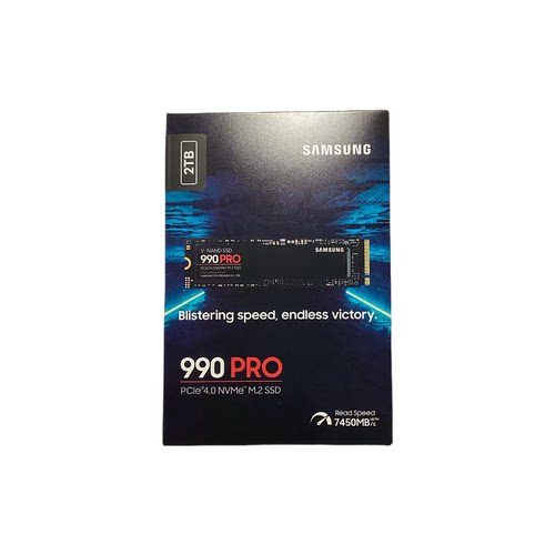Samsung/三星2T/4T SSD固态硬盘NVMe协议PCIe4读7450M/S 990 PRO - 图1