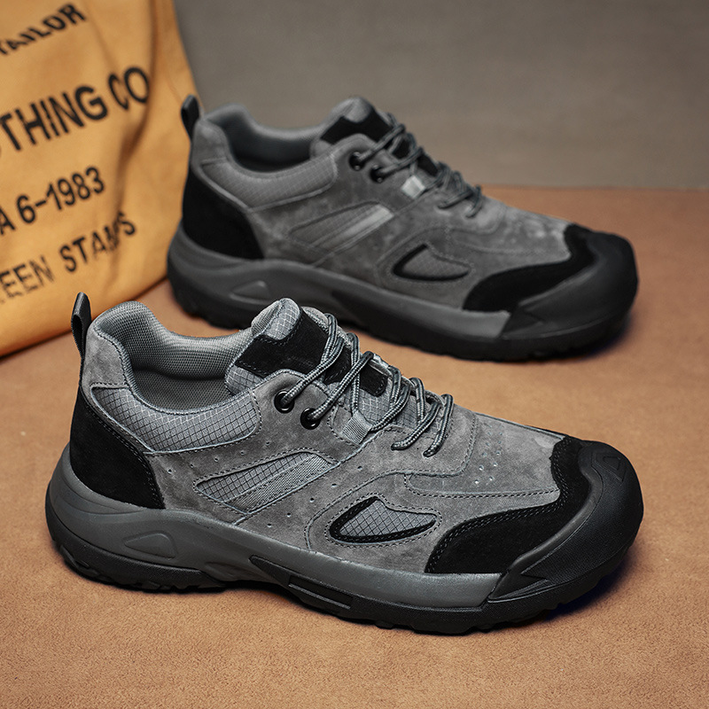 跨境透气新款户外鞋登山鞋大码徒步鞋情侣款保暖鞋一件代发新 - 图1