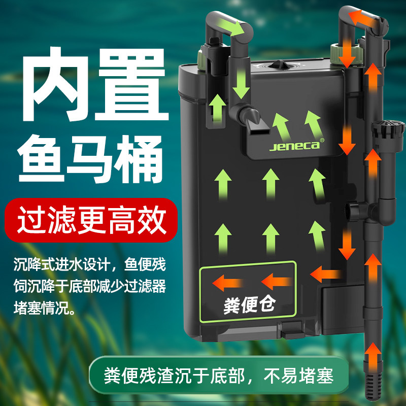 金利佳鱼缸过滤器净水循环三合一壁挂式桶外置桶小型鱼马桶超静音,淘宝优惠券,粉丝福利购,淘宝优惠卷