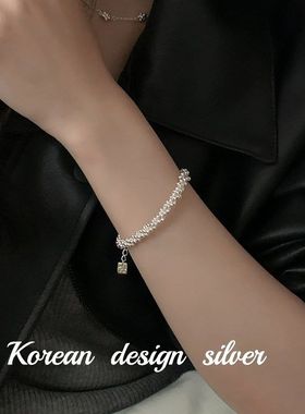 XBK韩国手工S925纯银简约三股女