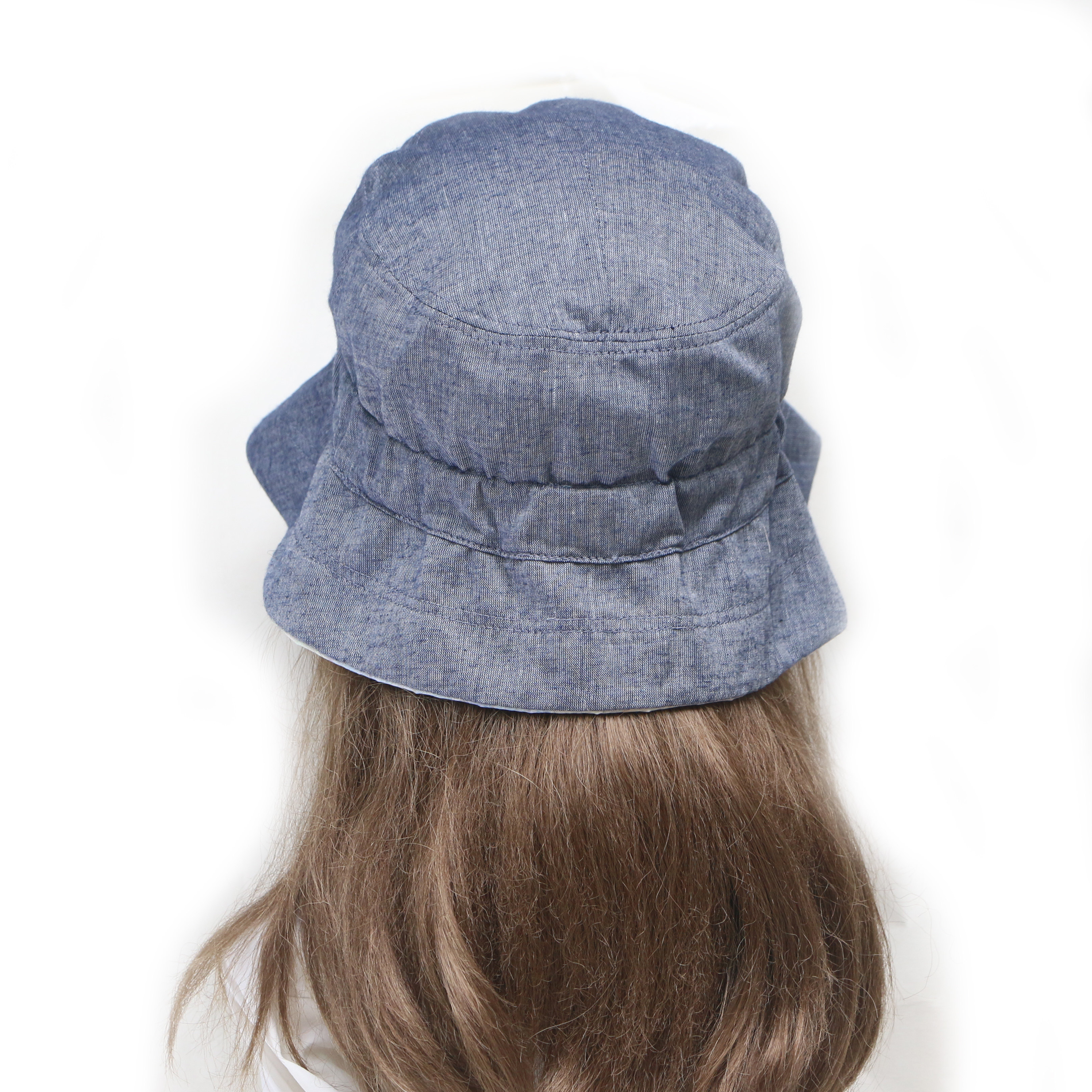 日本女帽子 春秋小头围双面渔夫帽盆帽防紫外线太阳帽 遮阳帽女帽